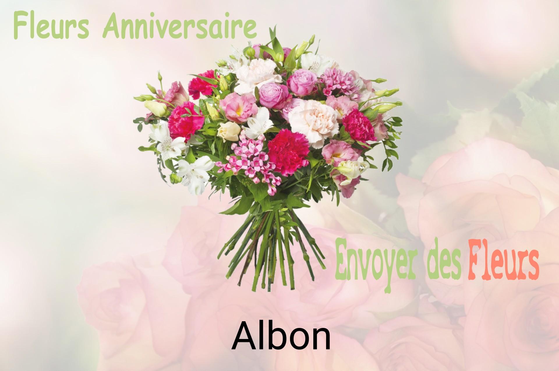Bouquet de fleurs d’anniversaire livré à Albon